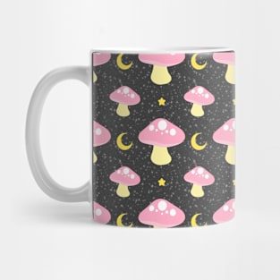 Pastel Pink Mushrooms Mug